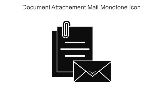 Document Attachement Mail Monotone Icon In Powerpoint Pptx Png And Editable Eps Format