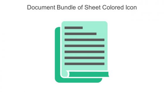 Document Bundle Of Sheet Colored Icon In Powerpoint Pptx Png And Editable Eps Format