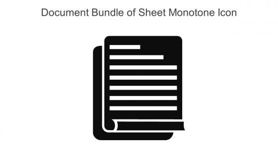 Document Bundle Of Sheet Monotone Icon In Powerpoint Pptx Png And Editable Eps Format