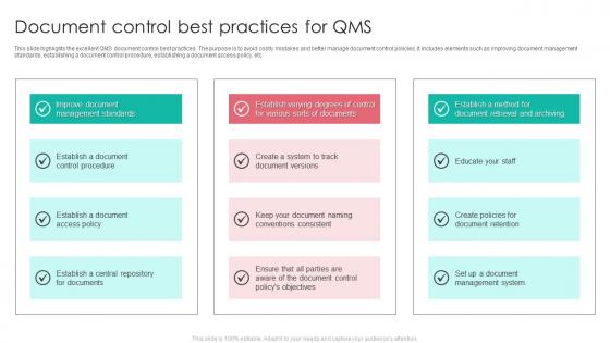 Document Control Best Practices For QMS