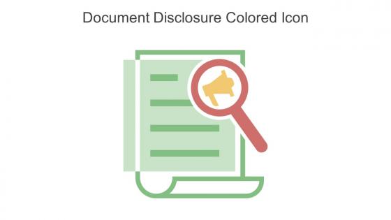 Document Disclosure Colored Icon In Powerpoint Pptx Png And Editable Eps Format