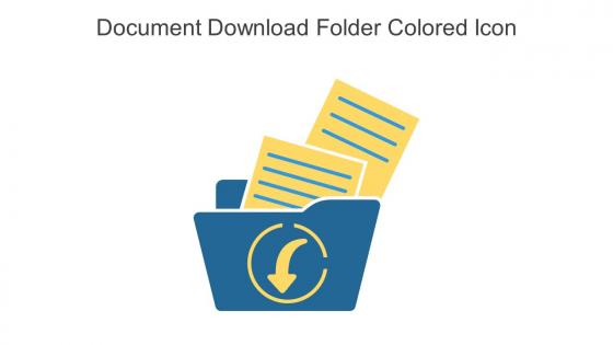 Document Download Folder Colored Icon In Powerpoint Pptx Png And Editable Eps Format