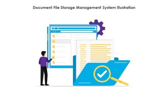 Document File Storage Management System Illustration