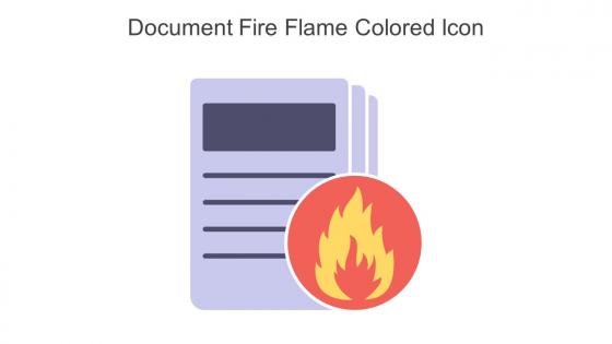 Document Fire Flame Colored Icon In Powerpoint Pptx Png And Editable Eps Format
