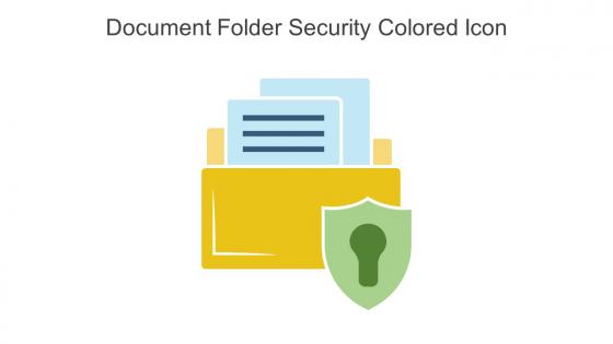 Document Folder Security Colored Icon In Powerpoint Pptx Png And Editable Eps Format