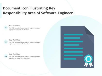 Document icon illustrating key responsibility area of software engineer