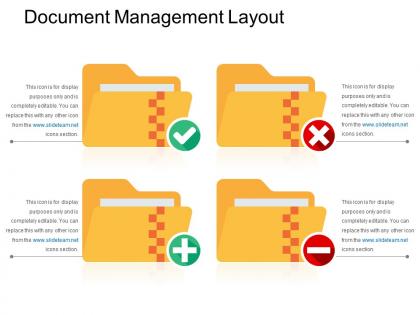 Document management layout ppt slide