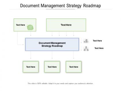 Document management strategy roadmap ppt powerpoint presentation infographic template format ideas cpb