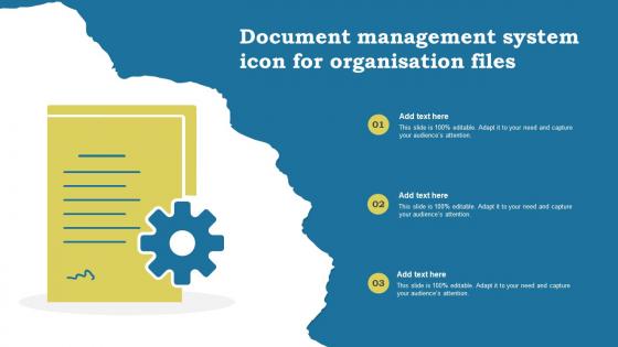 Document Management System Icon For Organisation Files