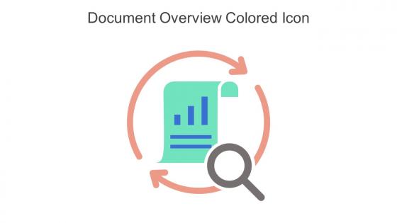 Document Overview Colored Icon in powerpoint pptx png and editable eps format