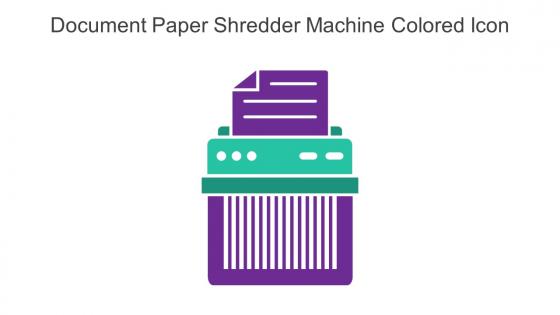 Document Paper Shredder Machine Colored Icon In Powerpoint Pptx Png And Editable Eps Format
