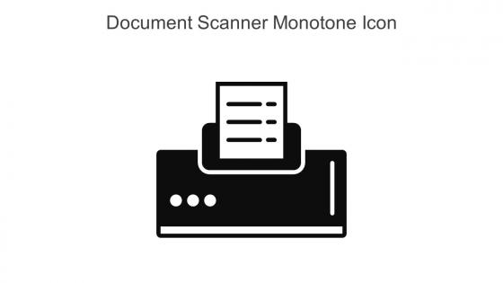 Document Scanner Monotone Icon In Powerpoint Pptx Png And Editable Eps Format