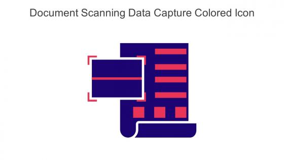 Document Scanning Data Capture Colored Icon In Powerpoint Pptx Png And Editable Eps Format