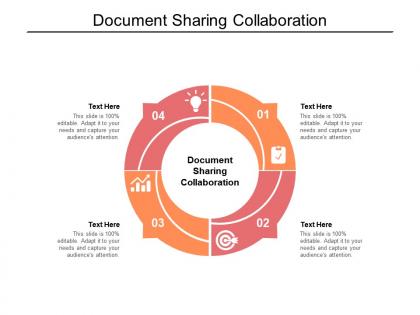 Document sharing collaboration ppt infographic template images cpb