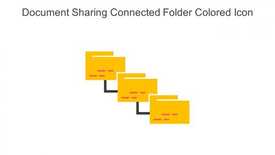 Document Sharing Connected Folder Colored Icon In Powerpoint Pptx Png And Editable Eps Format