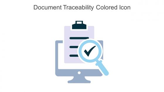 Document Traceability Colored Icon In Powerpoint Pptx Png And Editable Eps Format