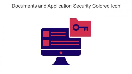 Documents And Application Security Colored Icon In Powerpoint Pptx Png And Editable Eps Format