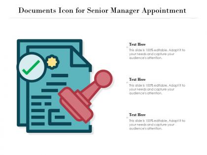 Documents icon for senior manager appointment