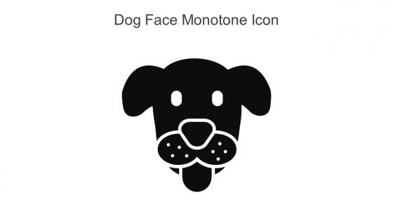 Dog Face Monotone Icon In Powerpoint Pptx Png And Editable Eps Format