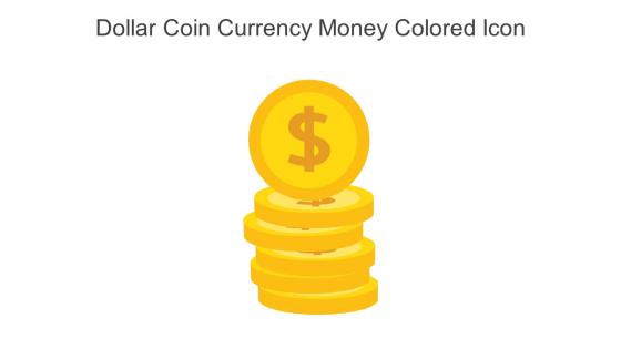 Dollar Coin Currency Money Colored Icon In Powerpoint Pptx Png And Editable Eps Format