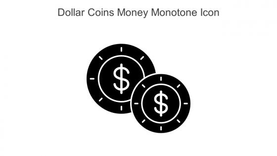Dollar Coins Money Monotone Icon In Powerpoint Pptx Png And Editable Eps Format