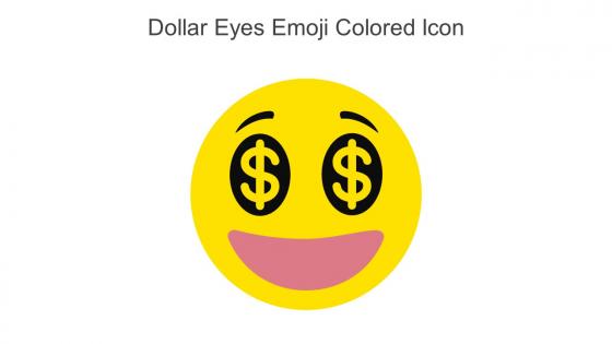 Dollar Eyes Emoji Colored Icon In Powerpoint Pptx Png And Editable Eps Format