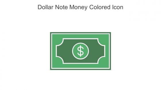Dollar Note Money Colored Icon In Powerpoint Pptx Png And Editable Eps Format