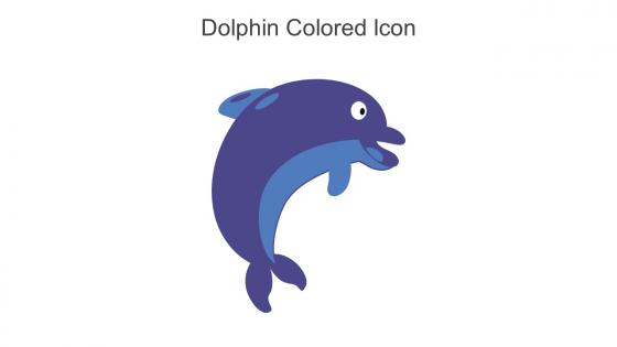 Dolphin Colored Icon In Powerpoint Pptx Png And Editable Eps Format