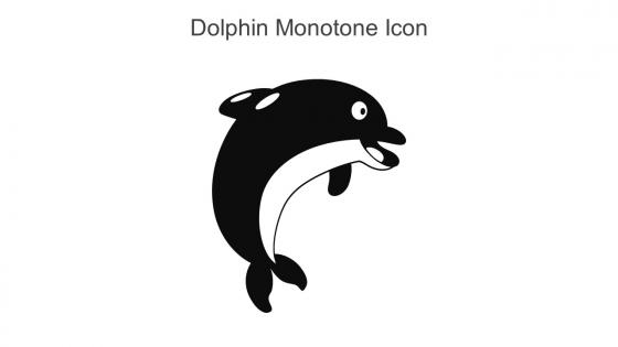 Dolphin Monotone Icon In Powerpoint Pptx Png And Editable Eps Format