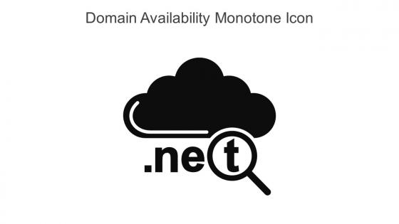 Domain Availability Monotone Icon In Powerpoint Pptx Png And Editable Eps Format
