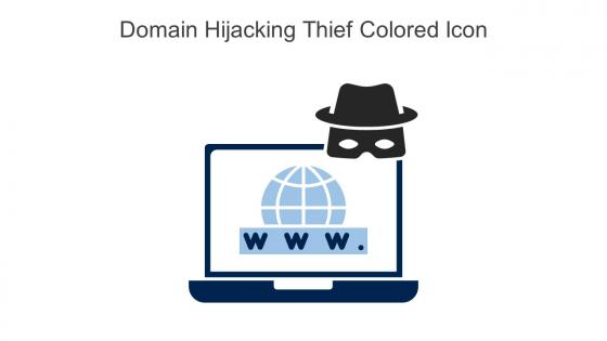 Domain Hijacking Thief Colored Icon In Powerpoint Pptx Png And Editable Eps Format