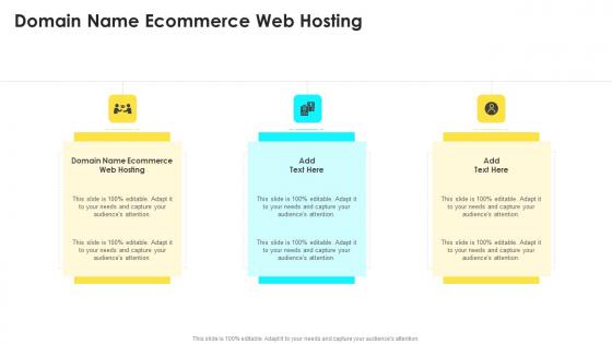 Domain Name Ecommerce Web Hosting In Powerpoint And Google Slides Cpb