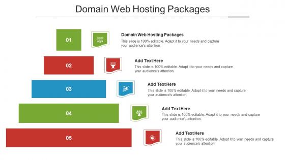 Domain Web Hosting Packages Ppt Powerpoint Presentation Show Professional Cpb