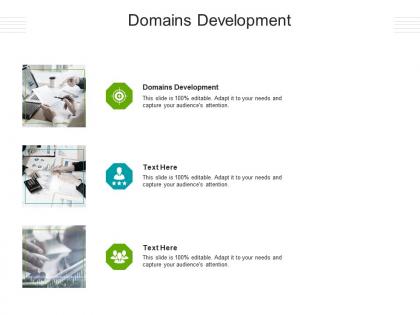 Domains development ppt powerpoint presentation show background designs cpb