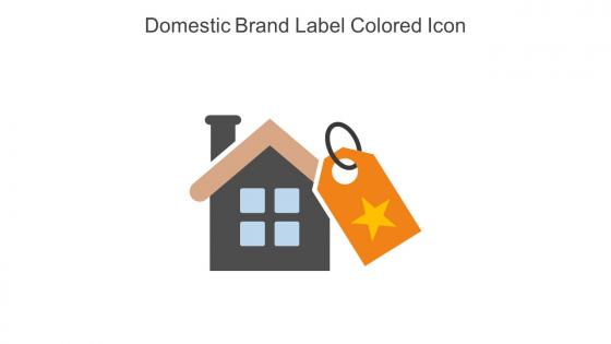 Domestic Brand Label Colored Icon In Powerpoint Pptx Png And Editable Eps Format
