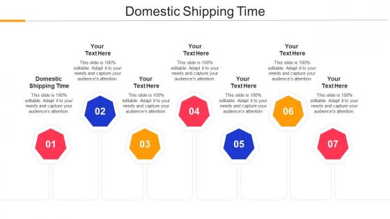 Domestic Shipping Time Ppt Powerpoint Presentation Styles Show Cpb