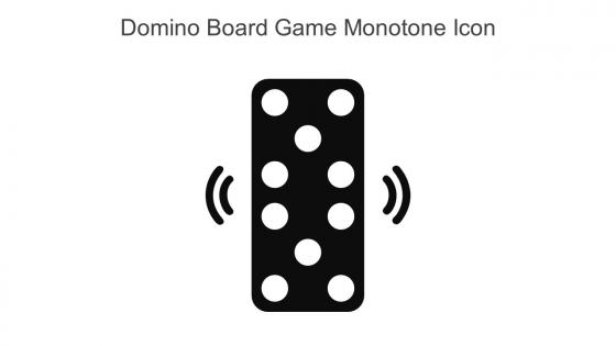 Domino Board Game Monotone Icon In Powerpoint Pptx Png And Editable Eps Format