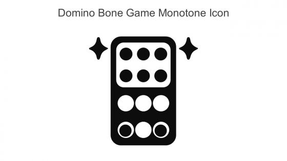 Domino Bone Game Monotone Icon In Powerpoint Pptx Png And Editable Eps Format