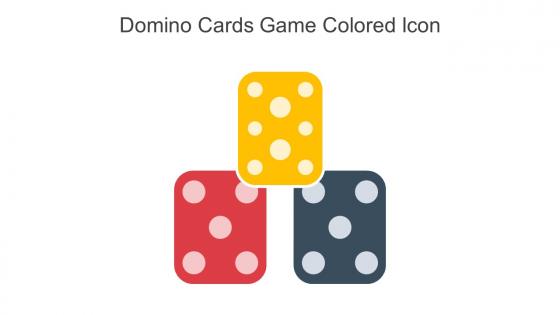 Domino Cards Game Colored Icon In Powerpoint Pptx Png And Editable Eps Format