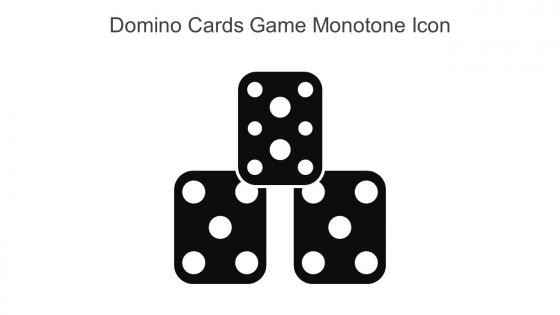 Domino Cards Game Monotone Icon In Powerpoint Pptx Png And Editable Eps Format