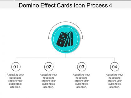 Domino effect cards icon process 4