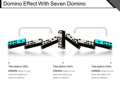 Domino effect with seven domino