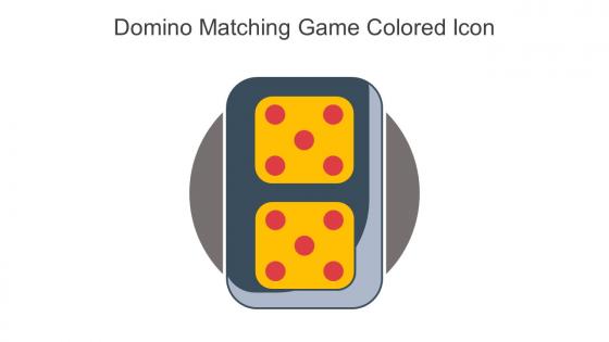 Domino Matching Game Colored Icon In Powerpoint Pptx Png And Editable Eps Format