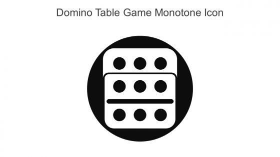 Domino Table Game Monotone Icon In Powerpoint Pptx Png And Editable Eps Format