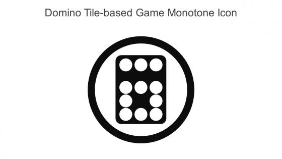 Domino Tile Based Game Monotone Icon In Powerpoint Pptx Png And Editable Eps Format