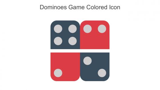 Dominoes Game Colored Icon In Powerpoint Pptx Png And Editable Eps Format