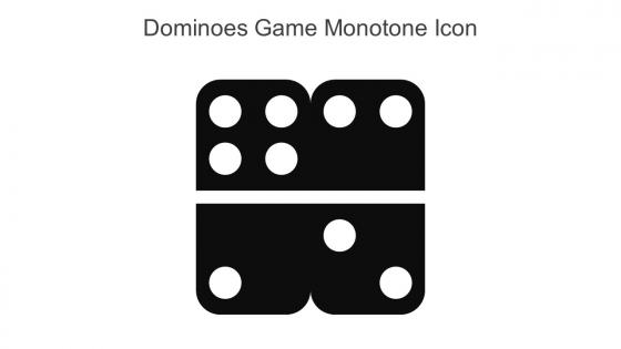 Dominoes Game Monotone Icon In Powerpoint Pptx Png And Editable Eps Format