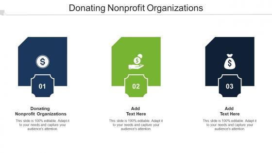 Donating Nonprofit Organizations Ppt Powerpoint Presentation Icon Graphics Design Cpb
