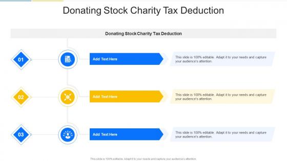 Donating Stock Charity Tax Deduction In Powerpoint And Google Slides Cpb