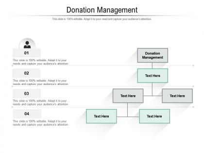Donation management ppt powerpoint presentation visual aids deck cpb